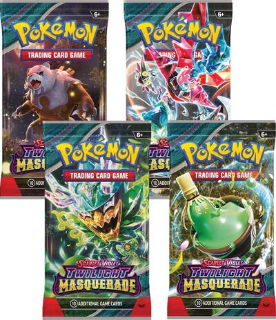 Twilight Masquerade Booster Pack Art Bundle [Set of 4]