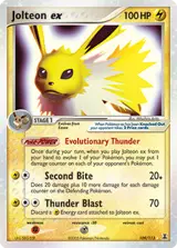 Jolteon ex 109/113