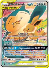 Eevee & Snorlax-GX SM169