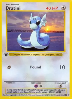 Dratini, imagem de catálogo