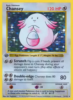 Chansey, imagem de catálogo