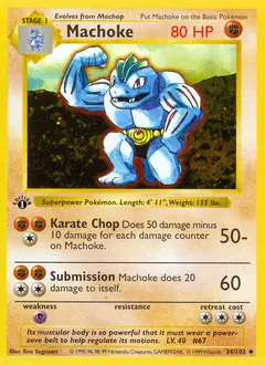 Machoke, imagem de catálogo