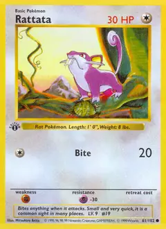 Rattata, imagem de catálogo