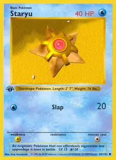Staryu, imagem de catálogo