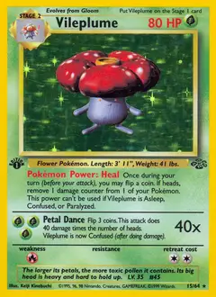 Vileplume, imagem de catálogo