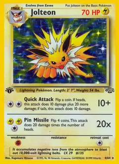 Jolteon, imagem de catálogo