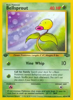 Bellsprout, imagem de catálogo
