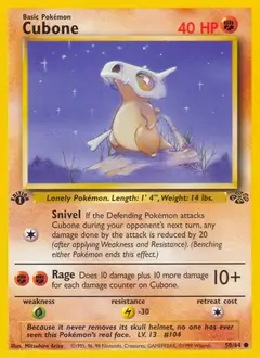 Cubone, imagem de catálogo