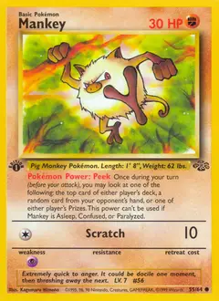 Mankey, imagem de catálogo
