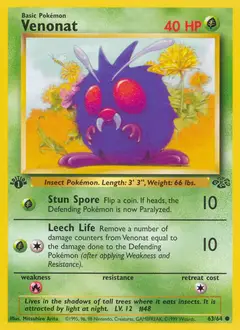 Venonat, imagem de catálogo