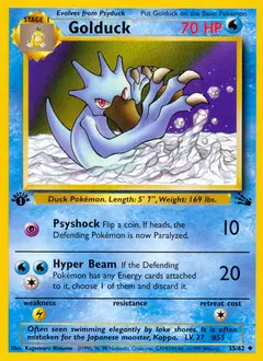 Golduck, imagem de catálogo