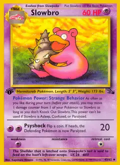 Slowbro, imagem de catálogo