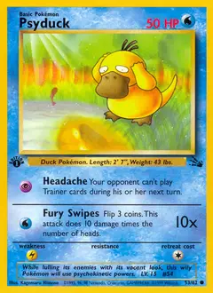 Psyduck, imagem de catálogo