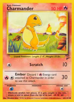 Charmander, imagem de catálogo