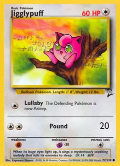 Jigglypuff, imagem de catálogo