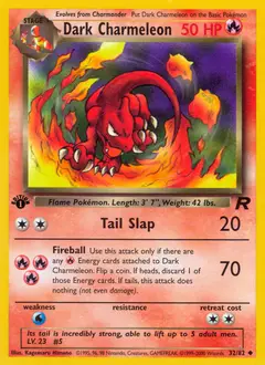 Dark Charmeleon, imagem de catálogo
