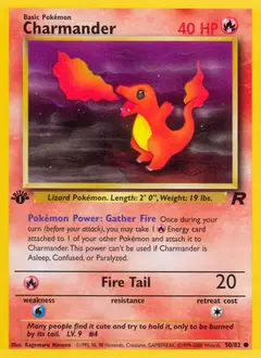 Charmander, imagem de catálogo