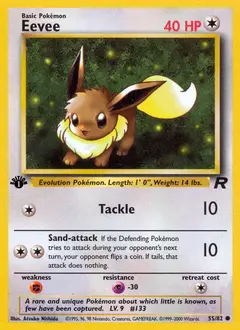 Eevee, imagem de catálogo