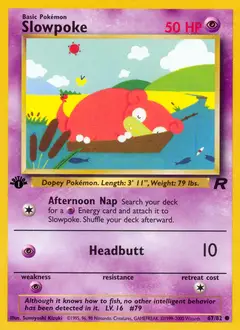 Slowpoke, imagem de catálogo