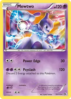 Mewtwo, imagem de catálogo
