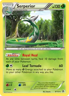 Serperior, imagem de catálogo