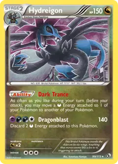 Hydreigon, imagem de catálogo