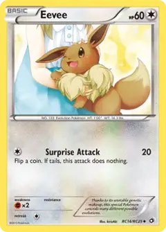 Eevee, imagem de catálogo