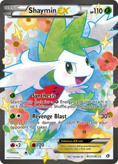 Shaymin-EX, imagem de catálogo