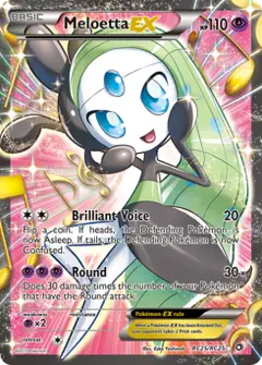 Meloetta-EX, imagem de catálogo