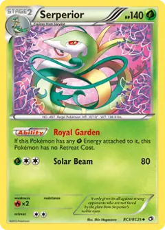 Serperior, imagem de catálogo