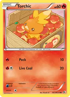 Torchic, imagem de catálogo