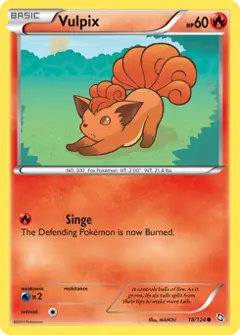 Vulpix, imagem de catálogo