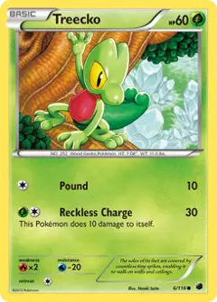 Treecko, imagem de catálogo