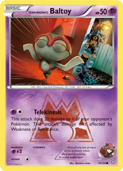 Team Magma's Baltoy, imagem de catálogo
