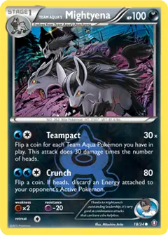 Team Aqua's Mightyena, imagem de catálogo
