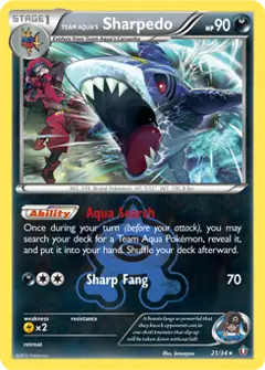 Team Aqua's Sharpedo, imagem de catálogo