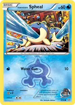 Team Aqua's Spheal, imagem de catálogo