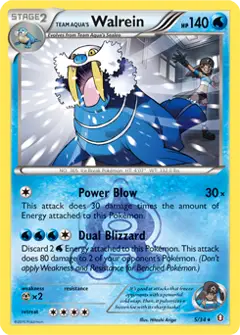 Team Aqua's Walrein, imagem de catálogo