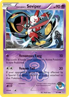 Team Aqua's Seviper, imagem de catálogo