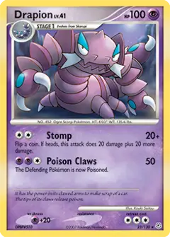 Drapion, imagem de catálogo