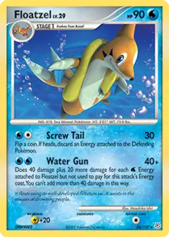 Floatzel, imagem de catálogo