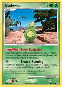 Budew, imagem de catálogo