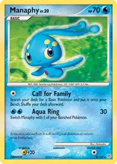 Manaphy, imagem de catálogo