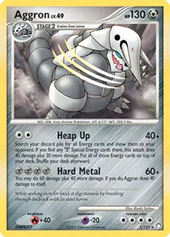 Aggron, imagem de catálogo