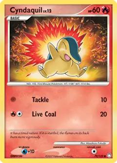Cyndaquil, imagem de catálogo