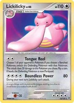 Lickilicky, imagem de catálogo