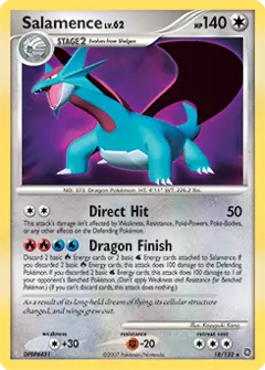 Salamence, imagem de catálogo