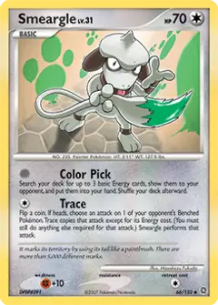 Smeargle, imagem de catálogo