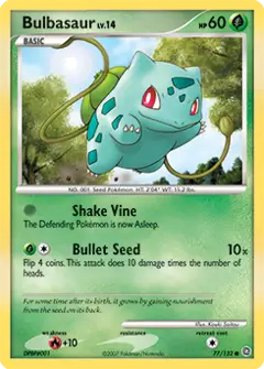 Bulbasaur, imagem de catálogo