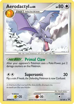 Aerodactyl, imagem de catálogo